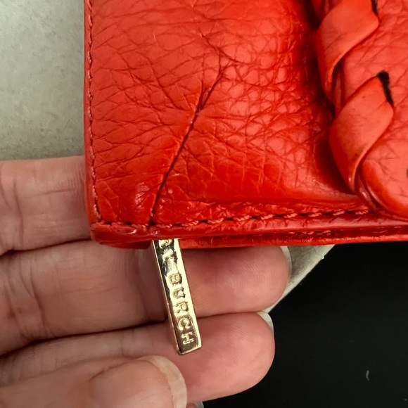 Tory Burch Orange Leather Wallet - Picture 9 of 10